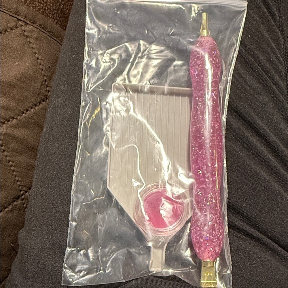 Glittery Pink Diamond Art Tool Kit